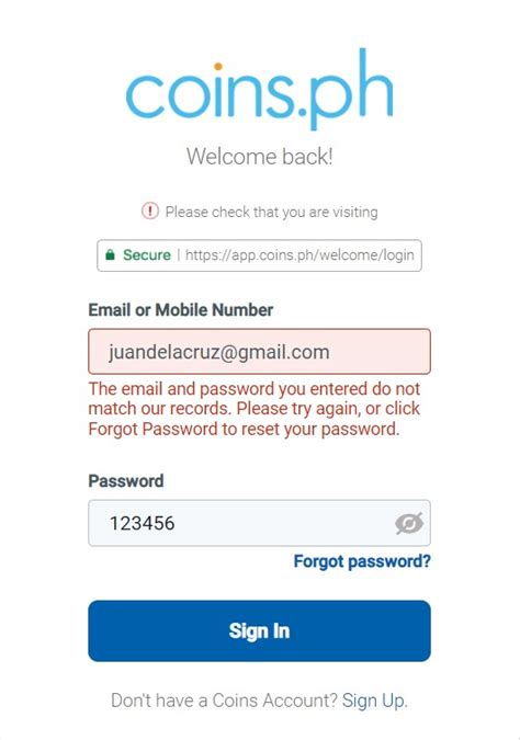 Help! I cannot log in to my Coins.ph account.
